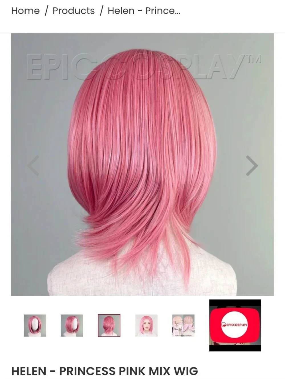 NWT EpicCosplay Princess Pink Mix